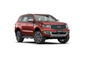 ford everest màu đỏ tại ford long biên
